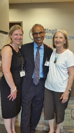 Dr. Singhal and Shelly with LeAnn Wessling (Catered the delicious food)